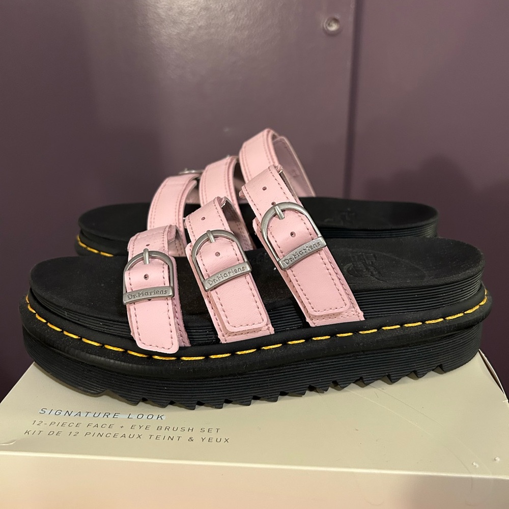 Dr. Martens Pink Blaire Platform Sandals